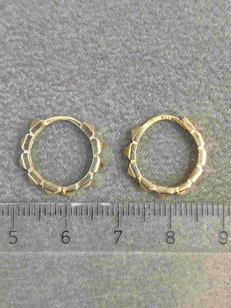 14 AYAR HALKA ALTIN KÜPE KUP00803 - 4