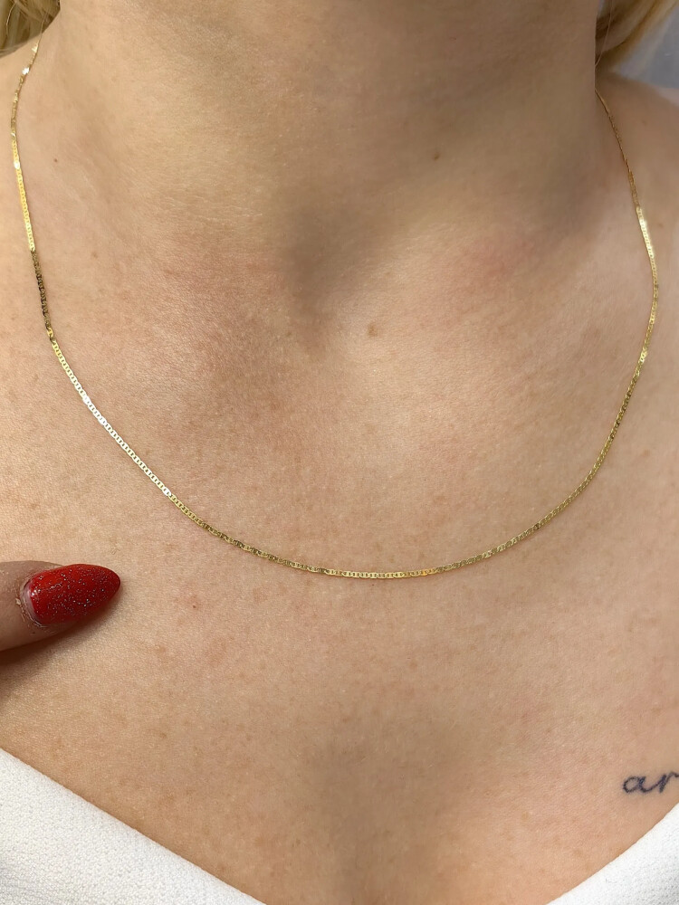 JİLET ZİNCİR ALTIN KOLYE 14 AYAR ZNC00524 - Nasip Kuyumcu