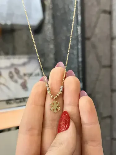 KARTANESİ DORİKA MODEL ALTIN KOLYE 8 AYAR KLY00693 - 3