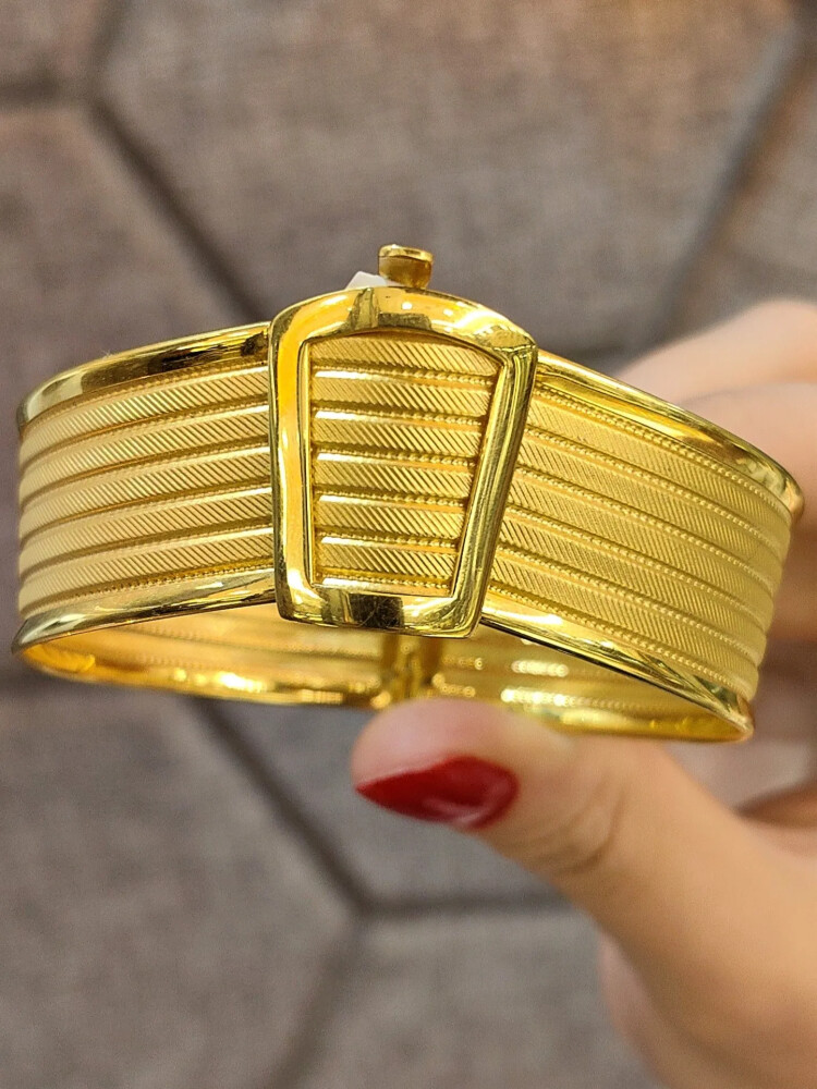 HASIR KELEPÇE ALTIN 14 AYAR KLP00016 - Nasip Kuyumcu