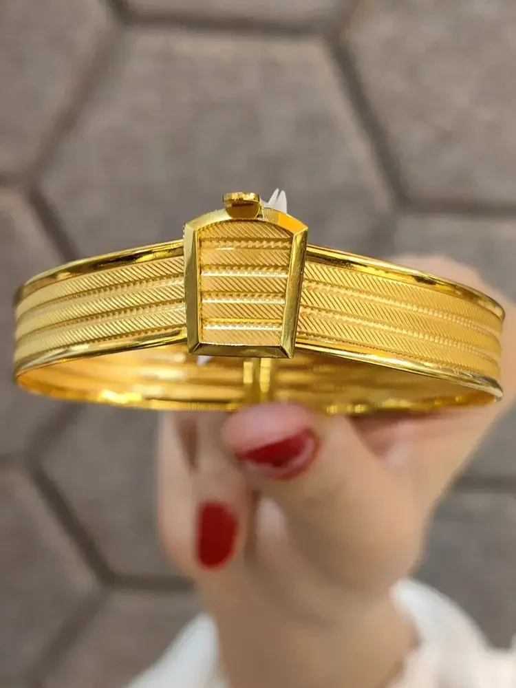 HASIR KELEPÇE ALTIN 14 AYAR KLP00017 - Nasip Kuyumcu