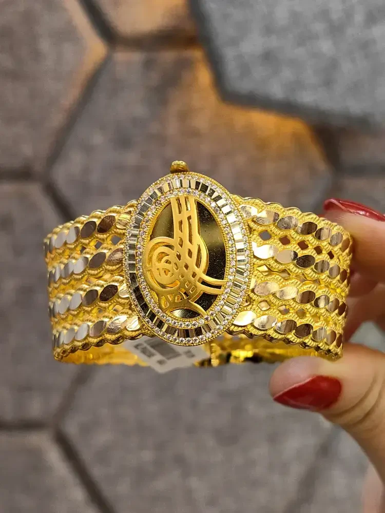 TUĞRALI KELEPÇE ALTIN 14 AYAR KLP00285 - Nasip Kuyumcu