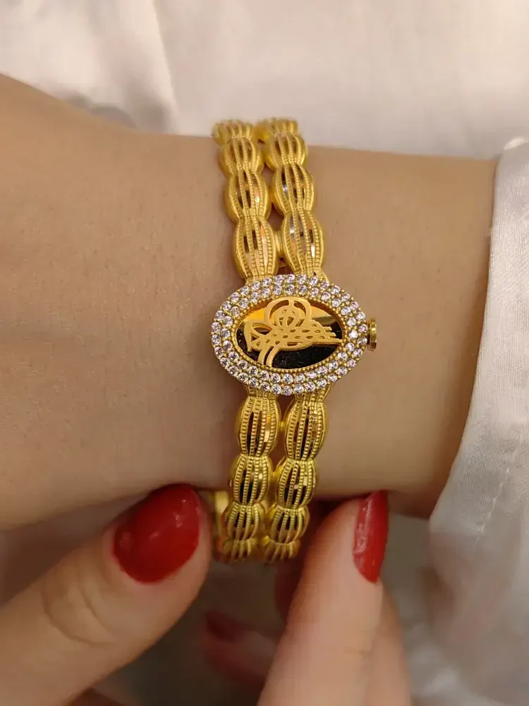 TUĞRALI KELEPÇE ALTIN 8 AYAR KLP00064 - Nasip Kuyumcu