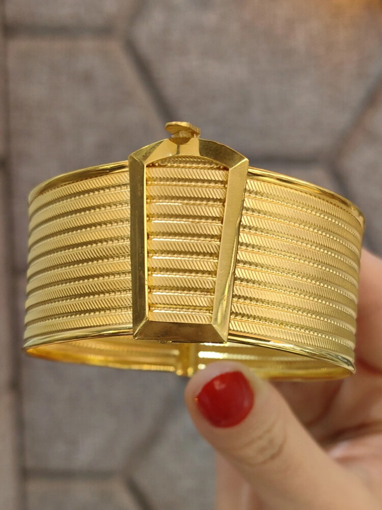 HASIR KELEPÇE ALTIN 8 AYAR XKLP00318 - Nasip Kuyumcu