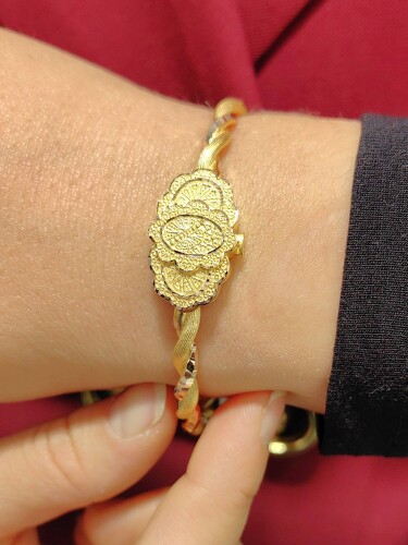 MİHRİMAN 8 AYAR ALTIN KELEPÇE KLP00751 - Nasip Kuyumcu