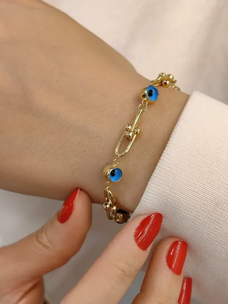 NAZAR ALTIN BİLEKLİK KNY00004 - Nasip Kuyumcu