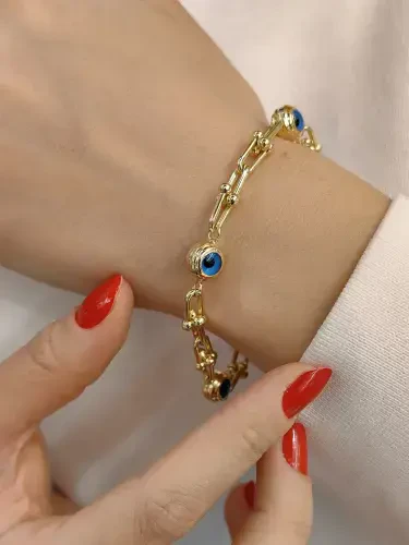 NAZAR ALTIN BİLEKLİK KNY00878 - 1