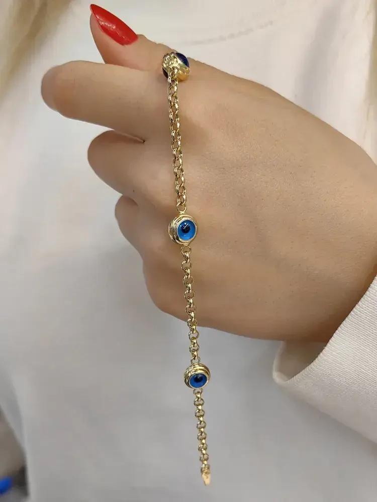 NAZAR ALTIN BİLEKLİK KNY00976 - Nasip Kuyumcu