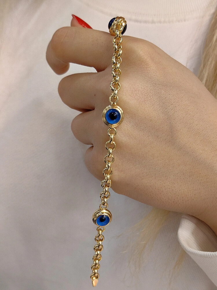 NAZAR ALTIN BİLEKLİK KNY00977 - Nasip Kuyumcu