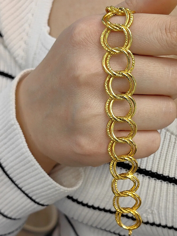 SAMANYOLU ALTIN BİLEKLİK KNY00494 - Nasip Kuyumcu