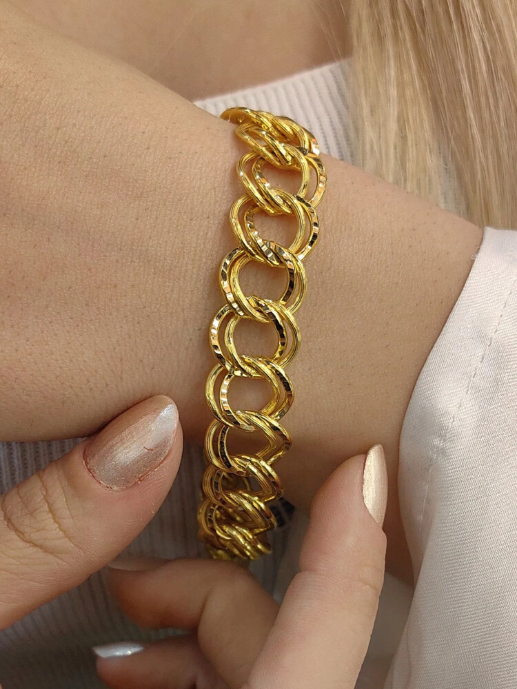 8 AYAR SAMANYOLU ALTIN BİLEKLİK KNY00533 - Nasip Kuyumcu