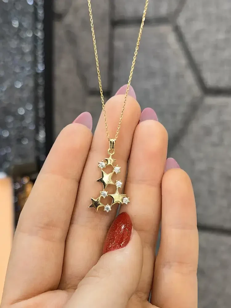 SAMANYOLU MODEL ALTIN KOLYE 8 AYAR KLY00339 - Nasip Kuyumcu