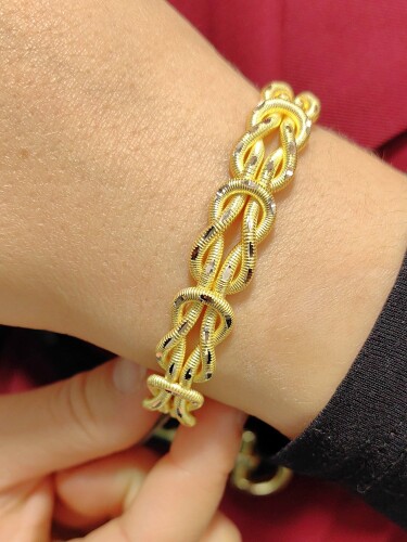 SARAY BAĞI 8 AYAR ALTIN KELEPÇE KLP00748 - Nasip Kuyumcu