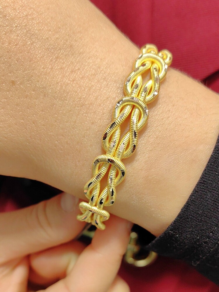 SARAY BAĞI 8 AYAR ALTIN KELEPÇE KLP00748 - 1