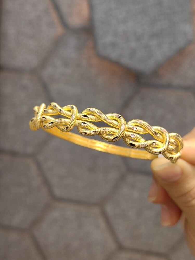 SARAY BAĞI 8 AYAR ALTIN KELEPÇE KLP00748 - 2