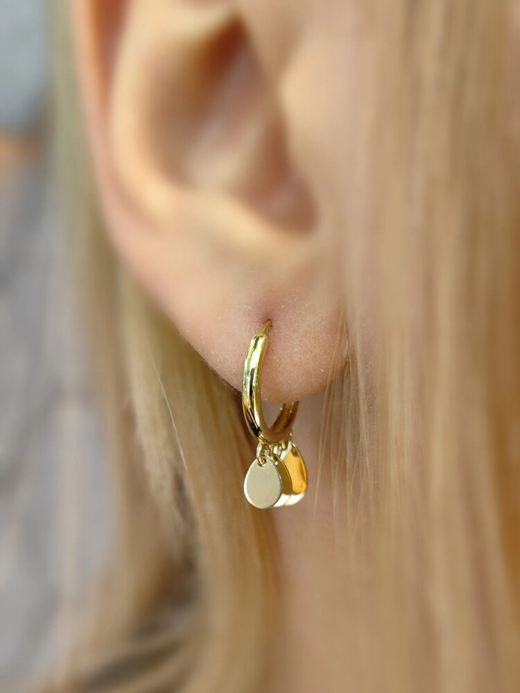 SHAKİRA ALTIN KÜPE KUP00502 - Nasip Kuyumcu