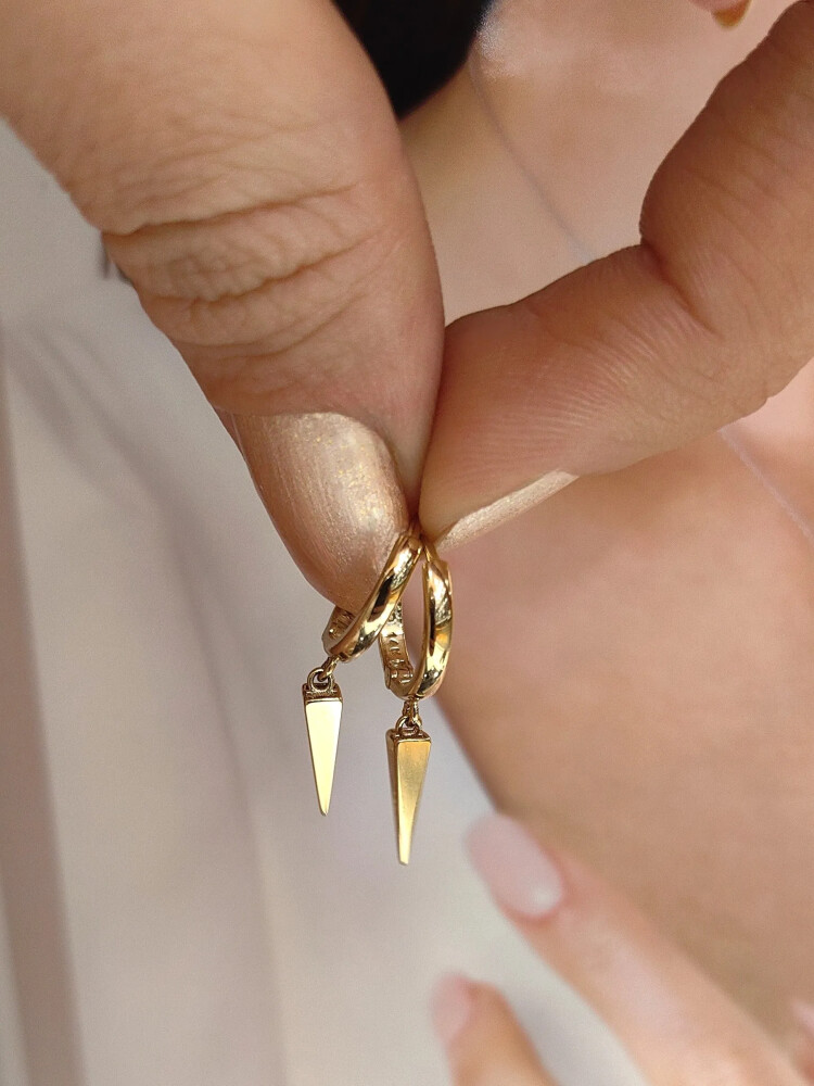 SHAKİRA ALTIN KÜPE KUP01360 - Nasip Kuyumcu