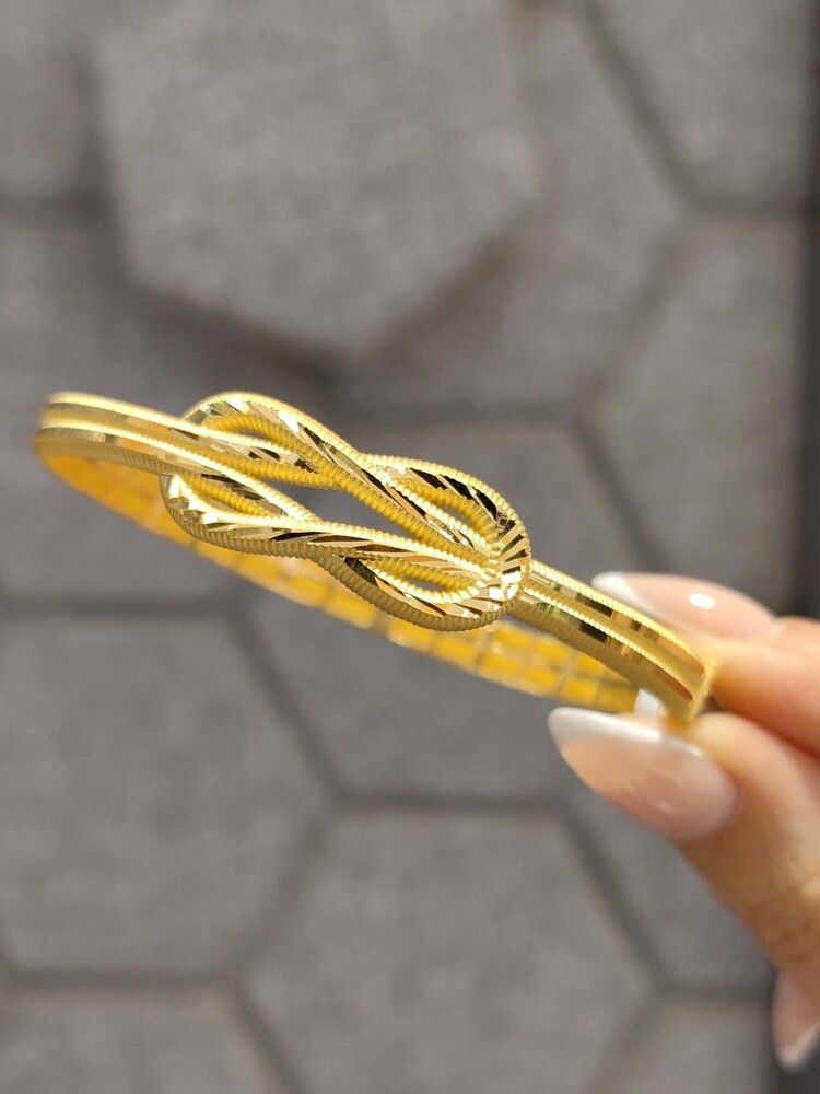 SONSUZLUK DÜĞÜMÜ AJDA MODEL 22 AYAR TARZ ALTIN KELEPÇE KLP00717 - 3