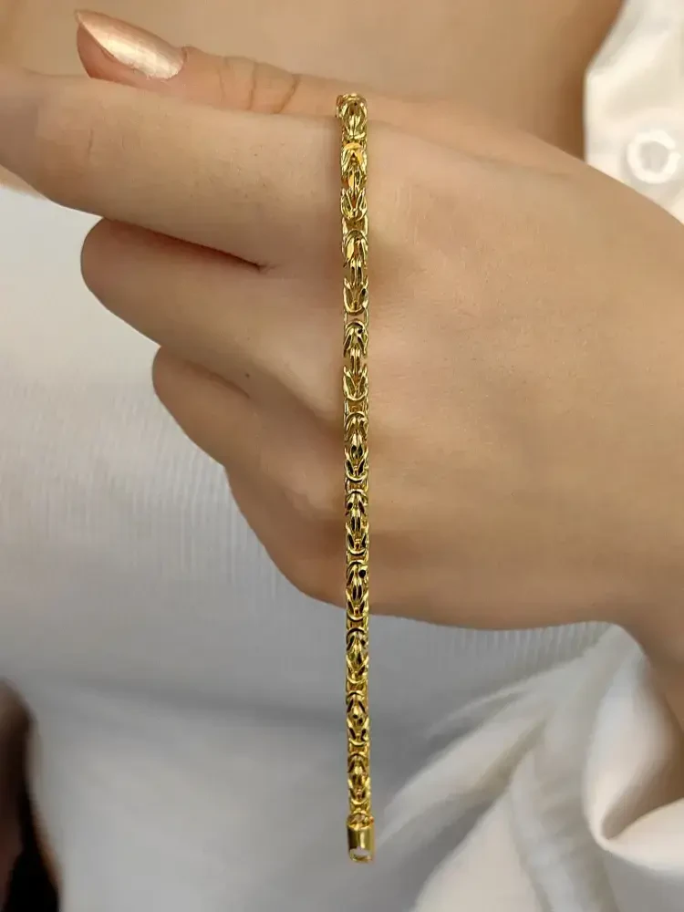 TARZ 14 AYAR ALTIN BİLEKLİK KNY00829 - Nasip Kuyumcu