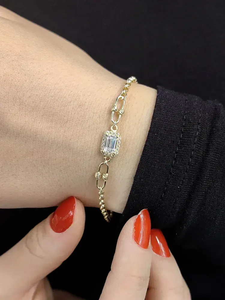 TARZ ALTIN BİLEKLİK KNY01355 - Nasip Kuyumcu