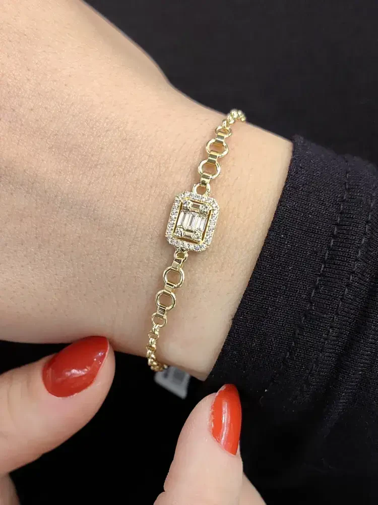 TARZ ALTIN BİLEKLİK KNY01360 - Nasip Kuyumcu