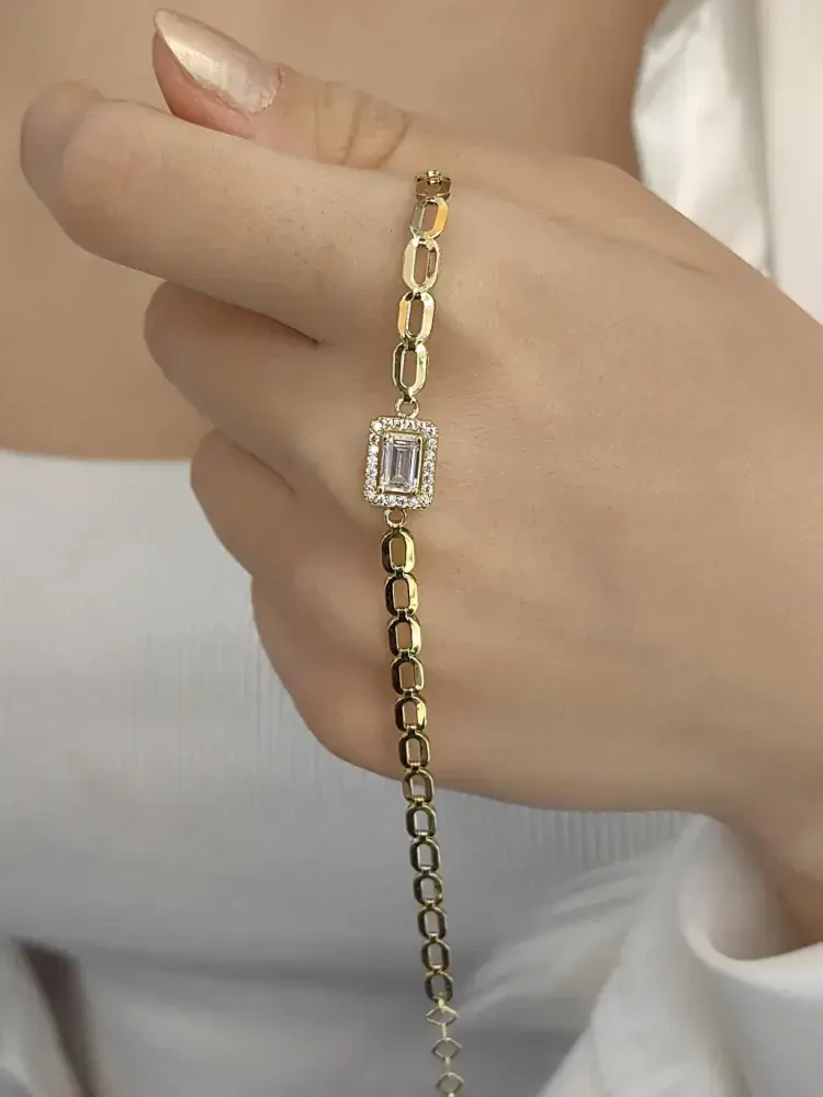 TARZ ALTIN BİLEKLİK KNY01154 - Nasip Kuyumcu