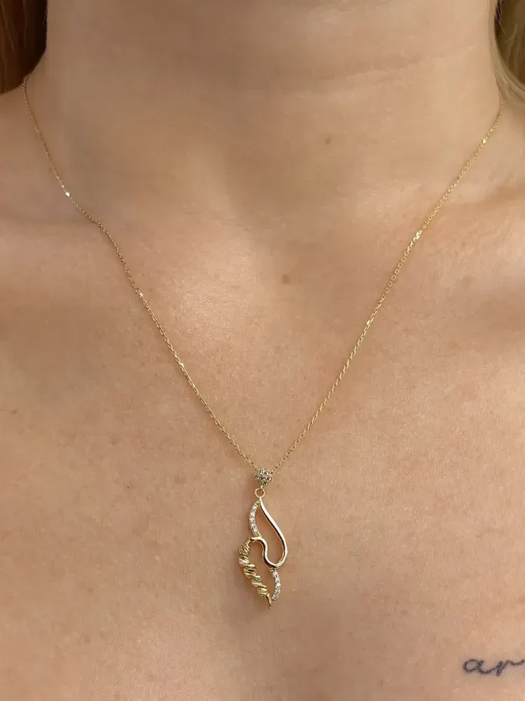 TARZ MODEL ALTIN KOLYE 8 AYAR KLY00554 - Nasip Kuyumcu