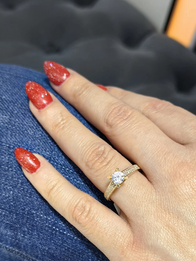 TEKTAŞ ALTIN YÜZÜK YZ000485 - Nasip Kuyumcu