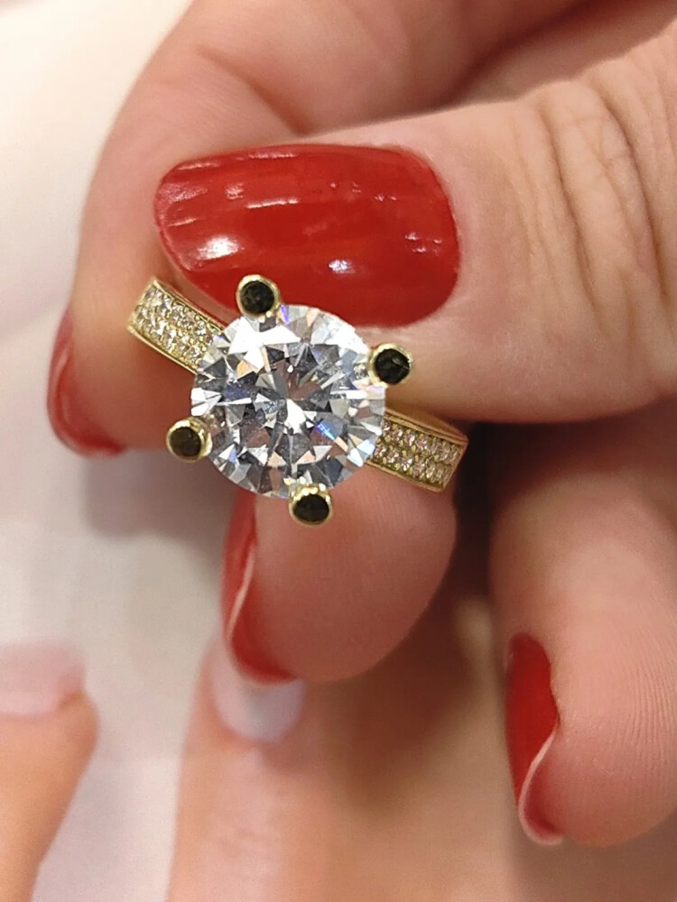 TEKTAŞ ALTIN YÜZÜK YZ001144 - Nasip Kuyumcu