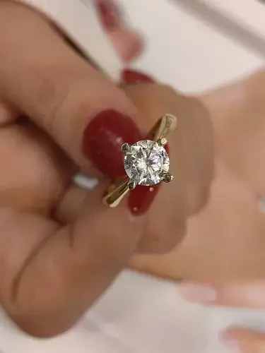 TEKTAŞ ALTIN YÜZÜK YZ001233 - 1