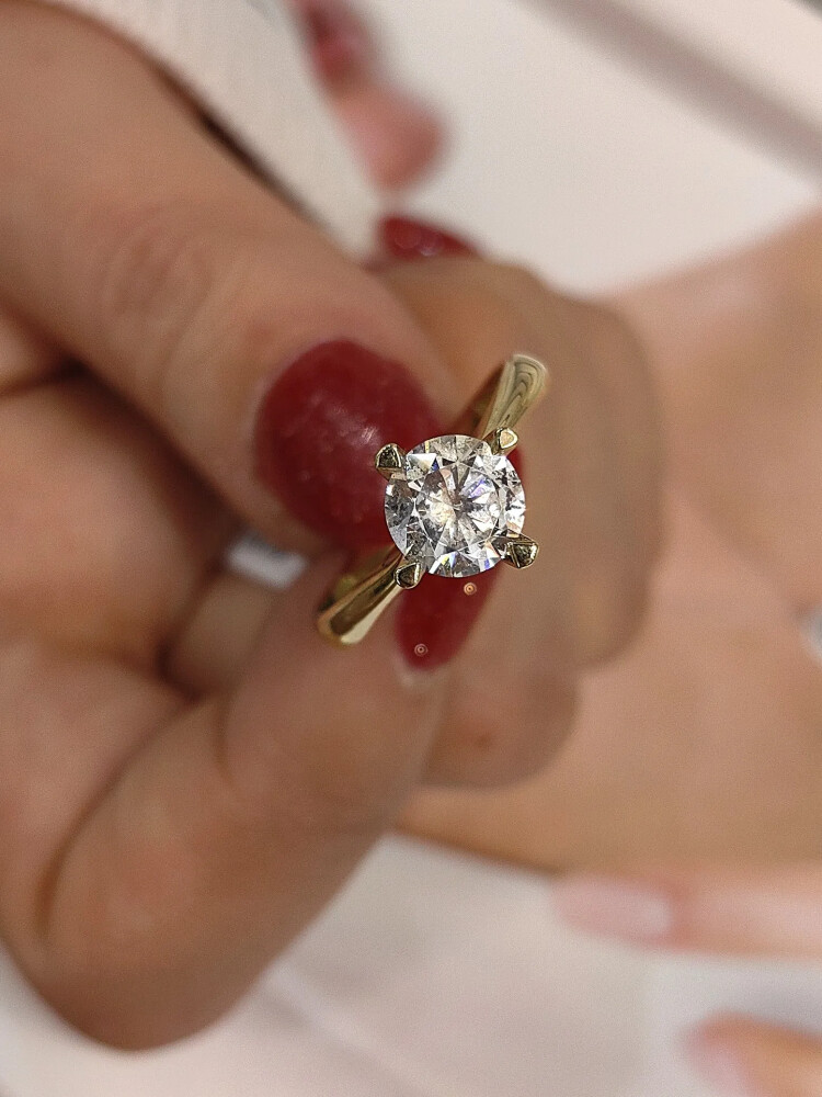 TEKTAŞ ALTIN YÜZÜK YZ001233 - 1