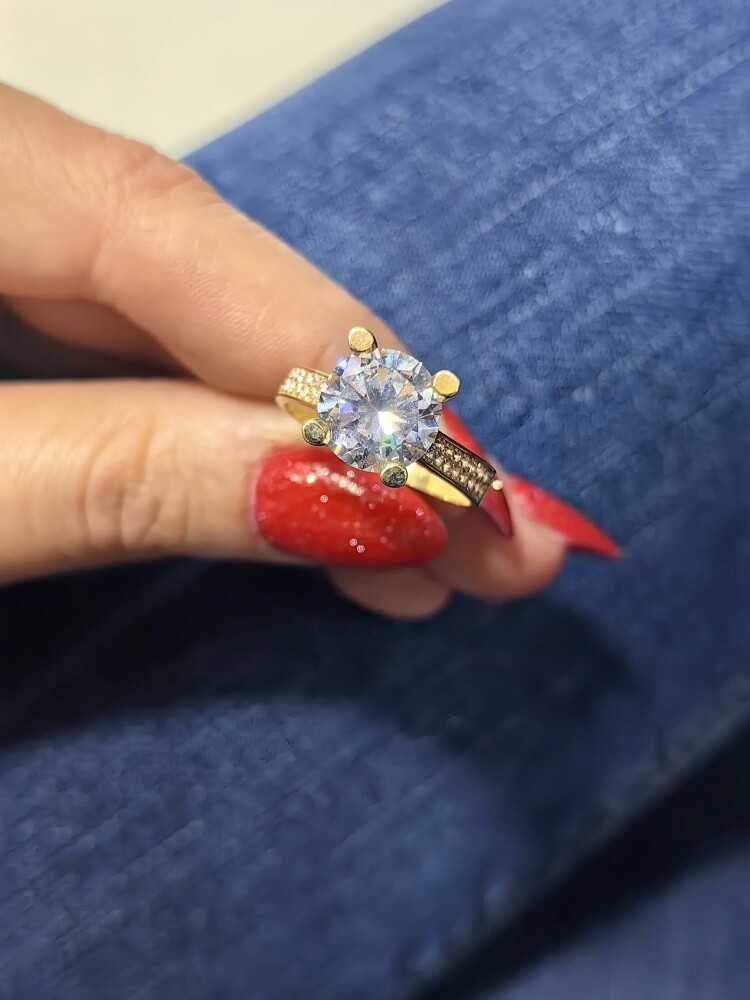 TEKTAŞ ALTIN YÜZÜK YZ001144 - Nasip Kuyumcu