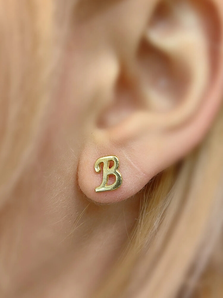 VİDALI ALTIN KÜPE KUP00138 - Nasip Kuyumcu