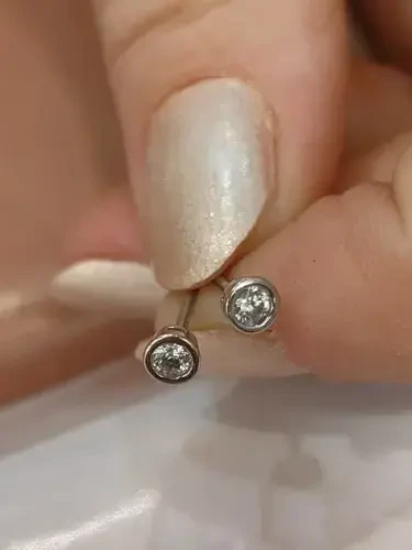 VİDALI ALTIN KÜPE KUP00151 - 2
