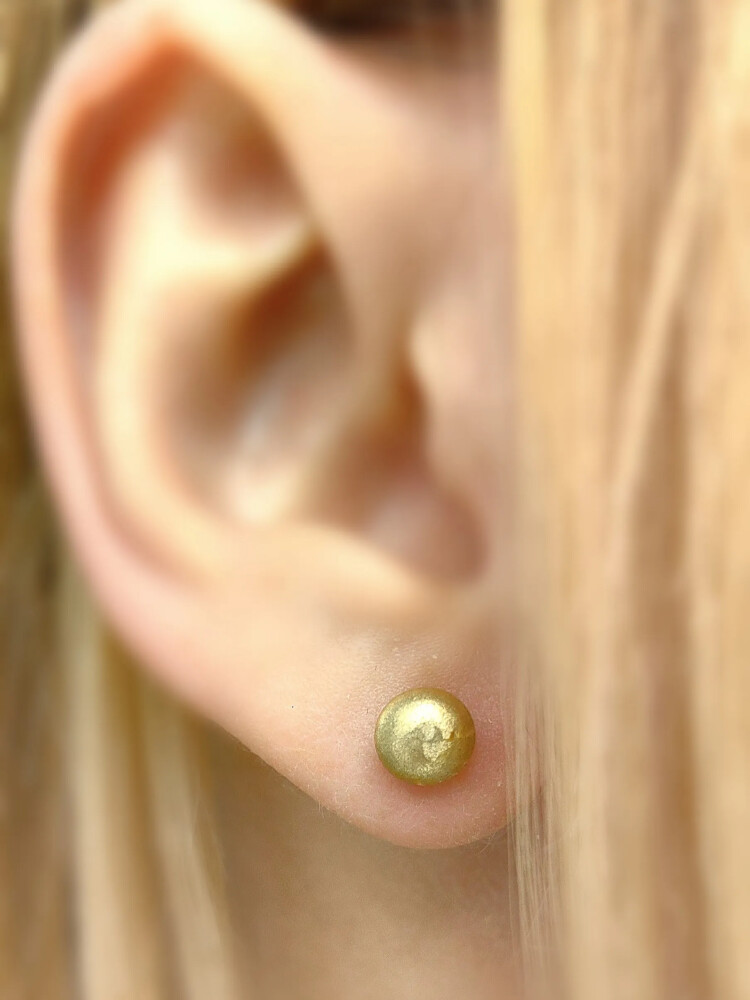 VİDALI ALTIN KÜPE KUP00162 - Nasip Kuyumcu