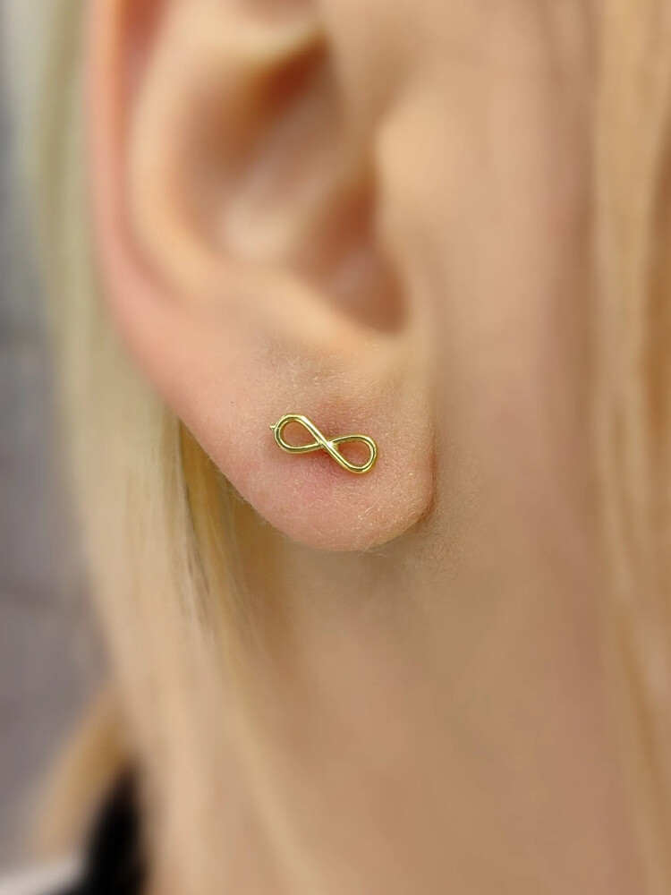 VİDALI ALTIN KÜPE KUP00181 - Nasip Kuyumcu