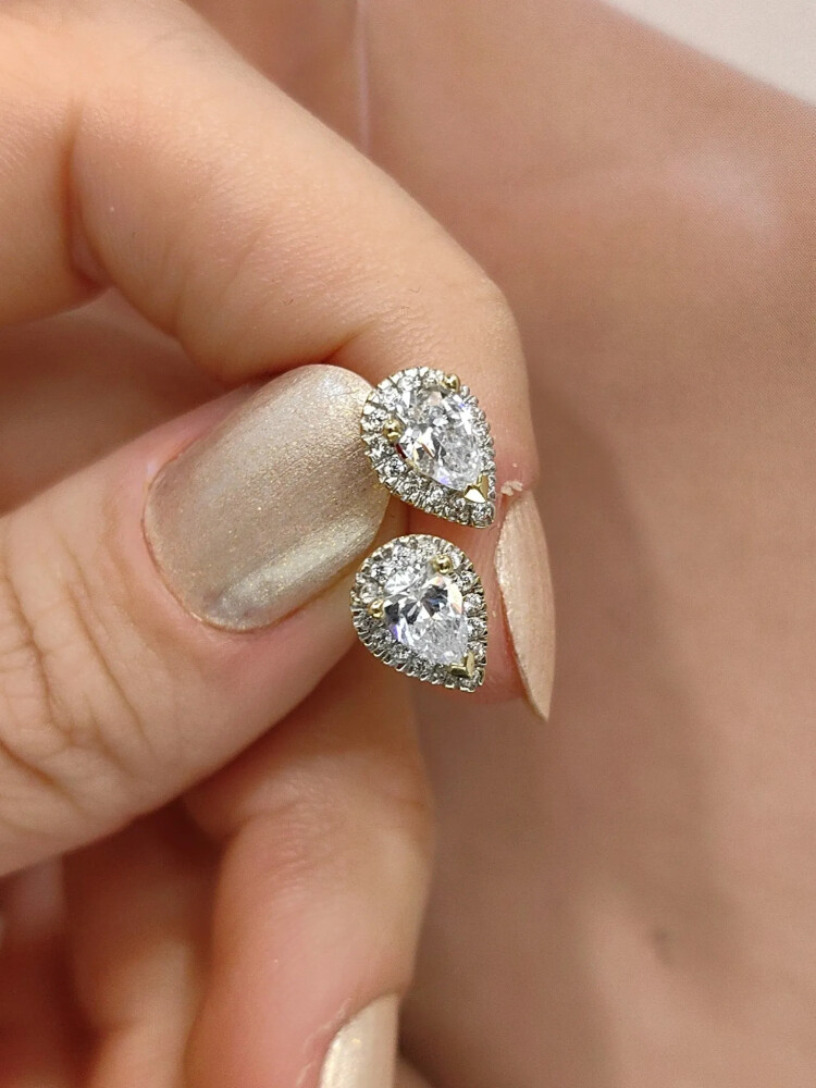 VİDALI ALTIN KÜPE KUP00577 - Nasip Kuyumcu