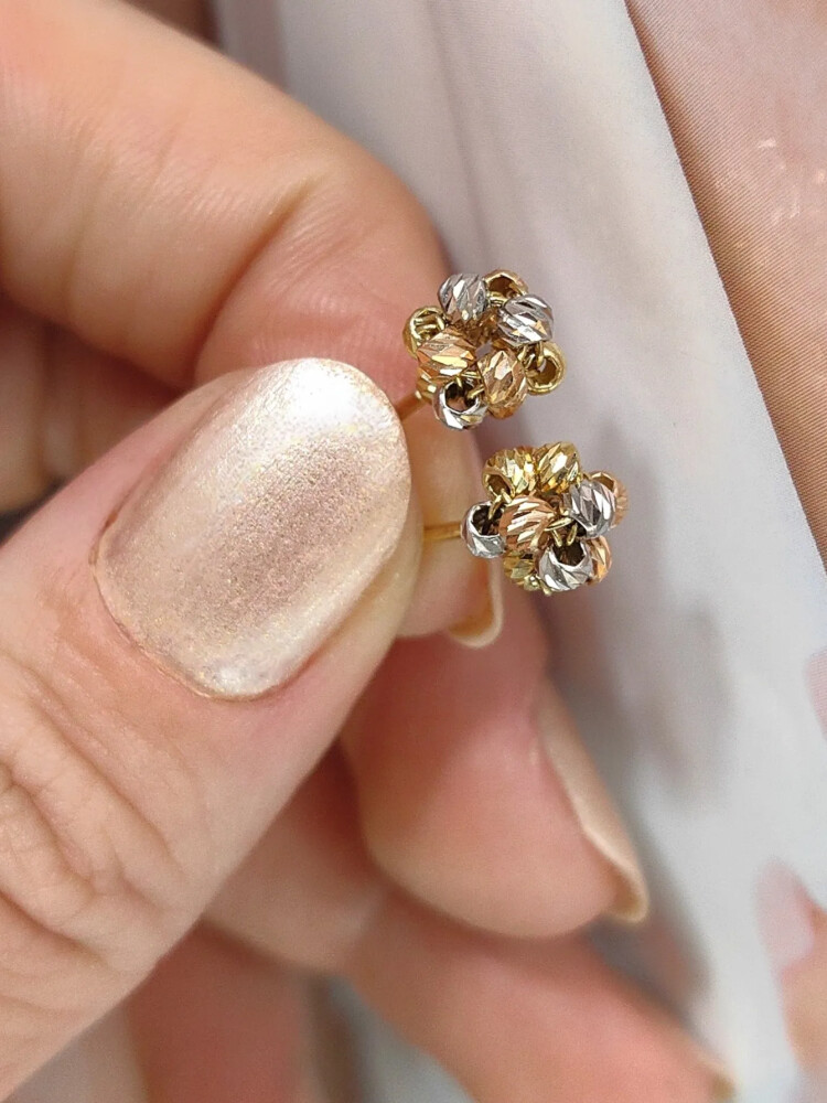 VİDALI ALTIN KÜPE KUP00665 - Nasip Kuyumcu