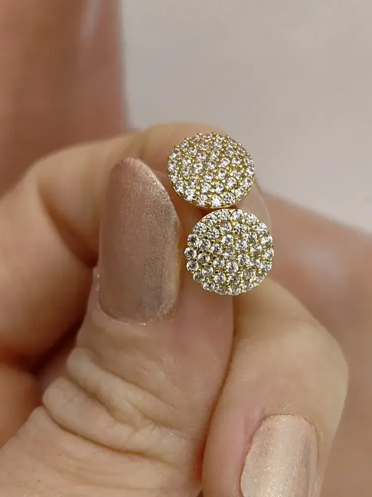 VİDALI ALTIN KÜPE KUP00754 - Nasip Kuyumcu