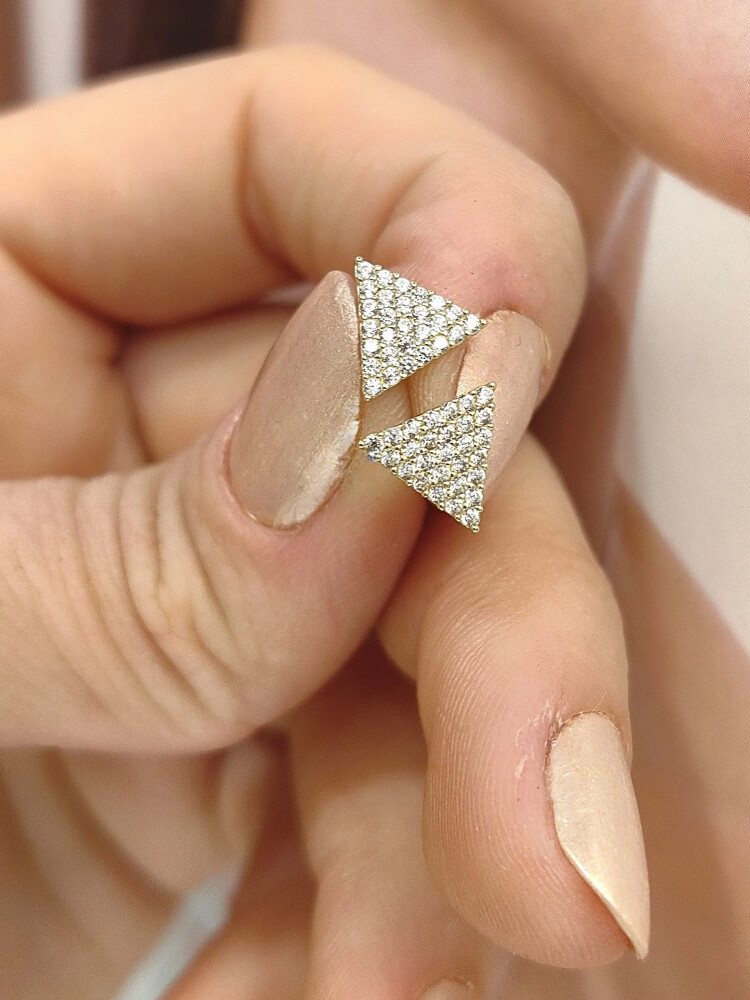 VİDALI ALTIN KÜPE KUP00885 - Nasip Kuyumcu