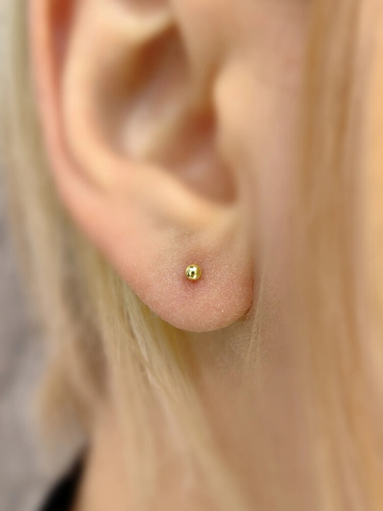 VİDALI ALTIN KÜPE KUP01455 - Nasip Kuyumcu