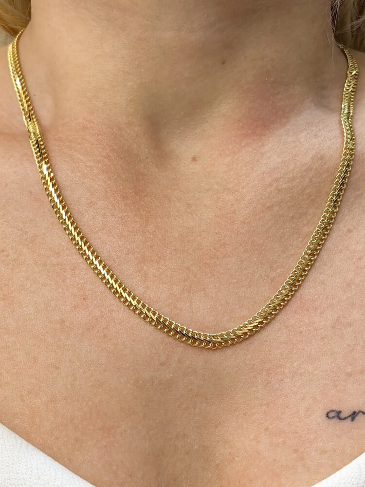 VİYANA ZİNCİR ALTIN KOLYE 14 AYAR ZNC00195 - Nasip Kuyumcu