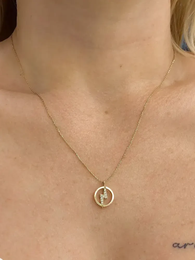 ŞİMŞEK MODEL ALTIN KOLYE 8 AYAR KLY00259 - Nasip Kuyumcu