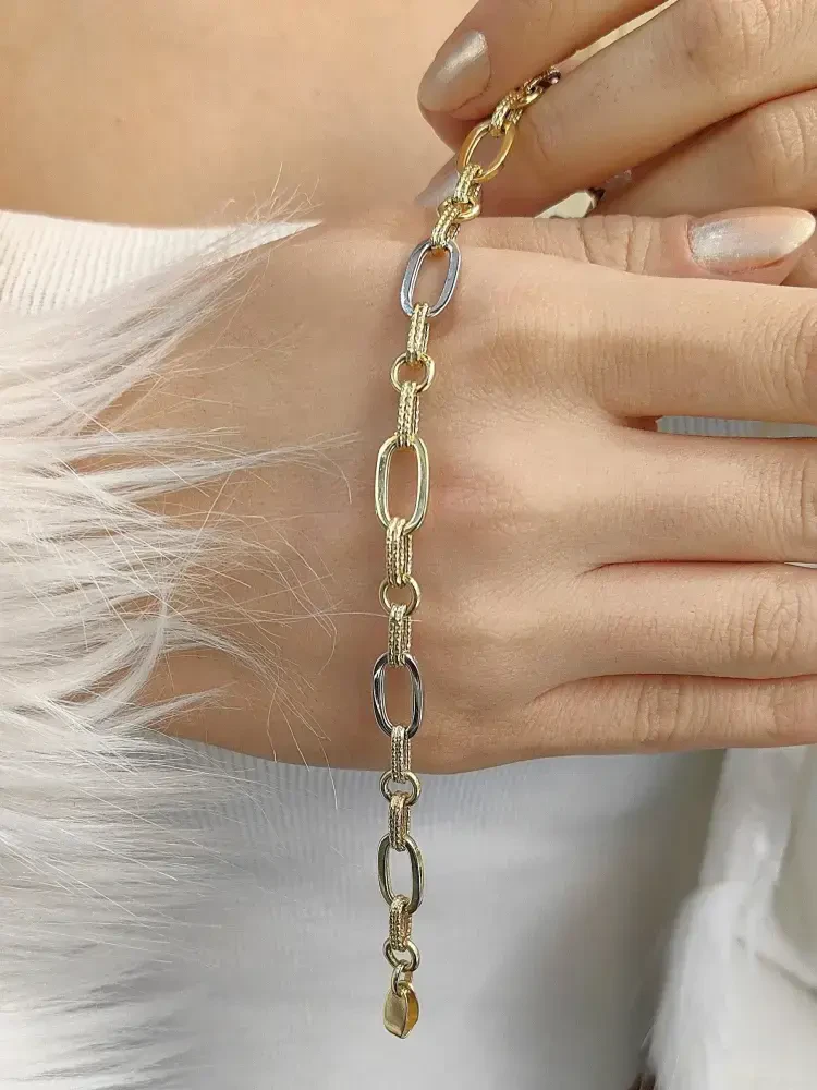 ZİNCİR ALTIN BİLEKLİK KNY00761 - Nasip Kuyumcu