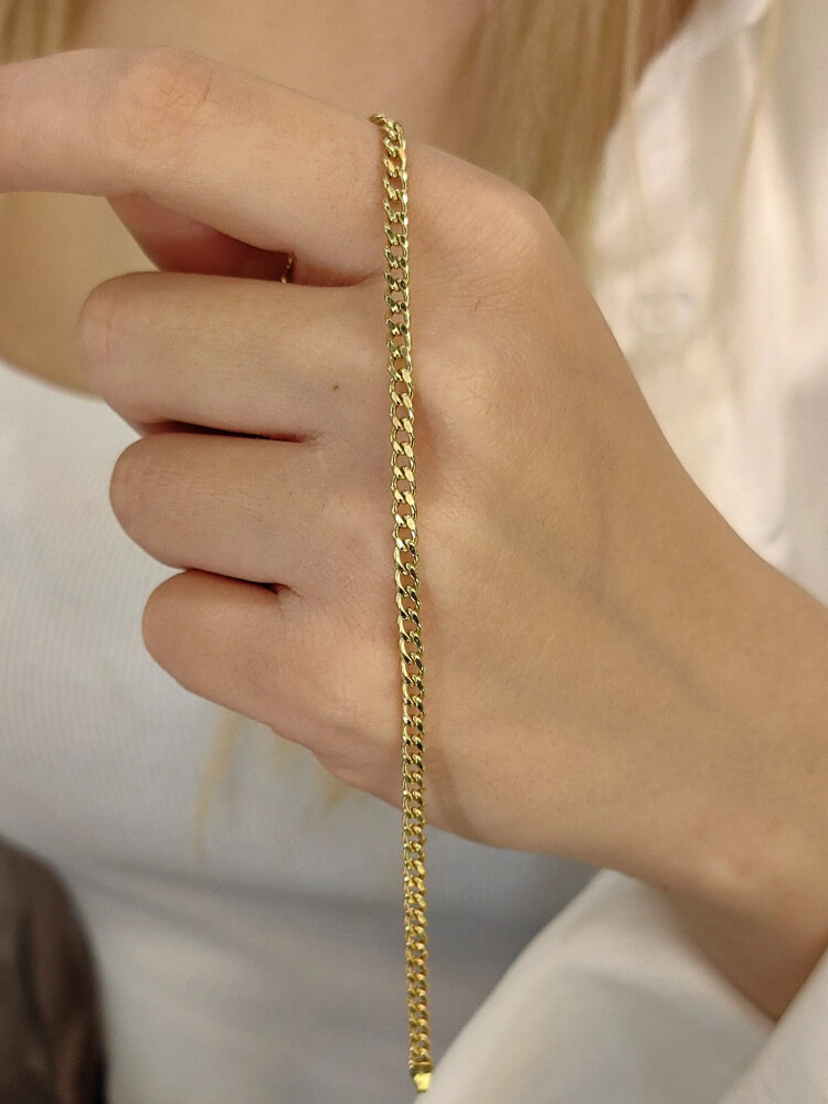 GURMET ZİNCİR ALTIN BİLEKLİK XKNY00597 - Nasip Kuyumcu