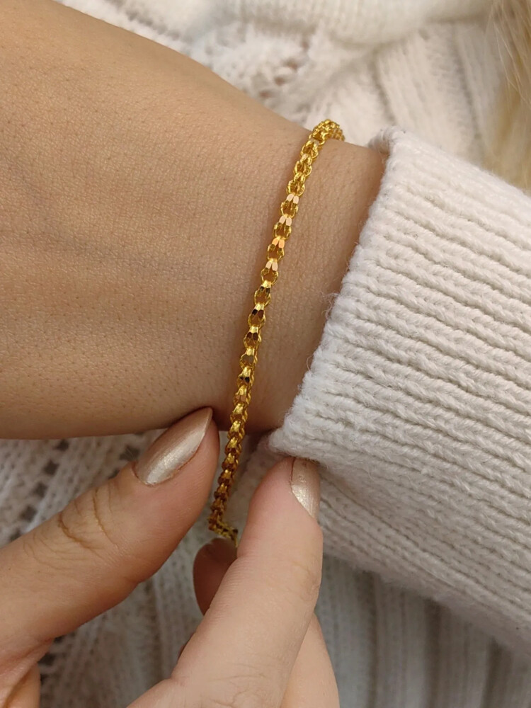 ZİNCİR ALTIN BİLEKLİK KNY00782 - Nasip Kuyumcu