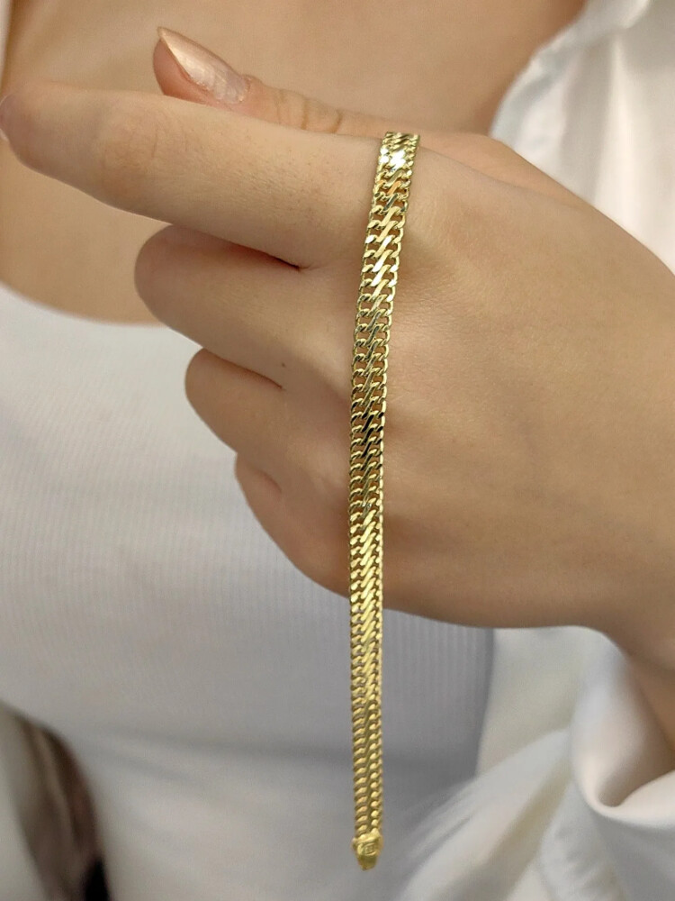 ZİNCİR ALTIN BİLEKLİK KNY01152 - Nasip Kuyumcu