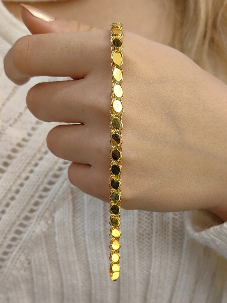 ZİNCİR ALTIN BİLEKLİK KNY01316 - Nasip Kuyumcu