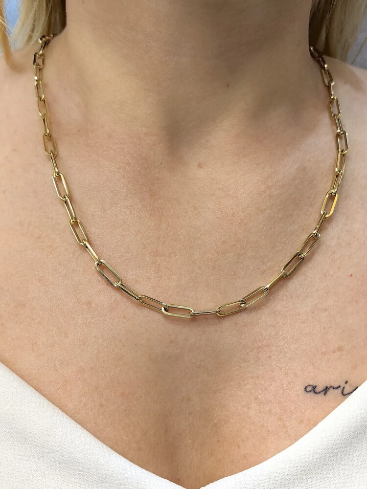 ZİNCİR ALTIN KOLYE 14 AYAR KLY00006 - Nasip Kuyumcu